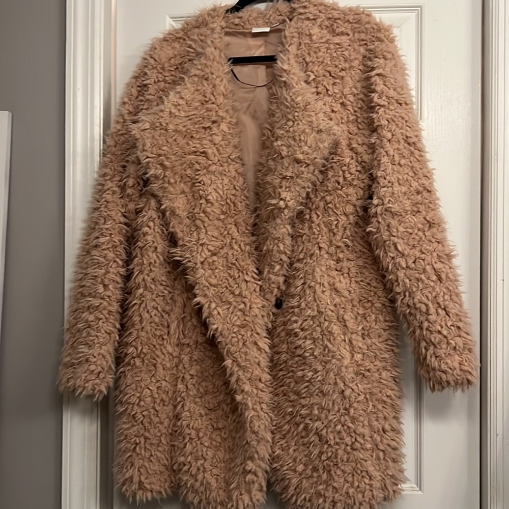 New Directions (Belk)Light Weight Coat. 1X Dusty Rose